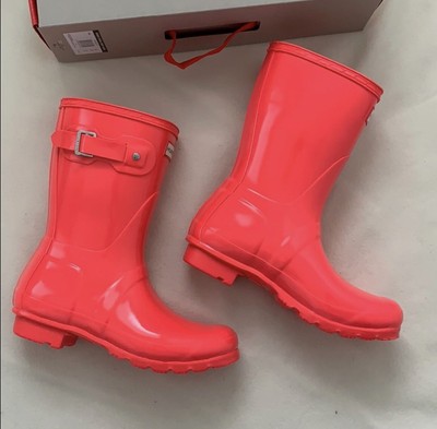 hyper pink hunter boots