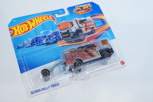 Hot Wheels Scania Rally Truck 1:64 Silver Orange BRAND NEW SEALED NIB MOSC c1 - Picture 5 of 8