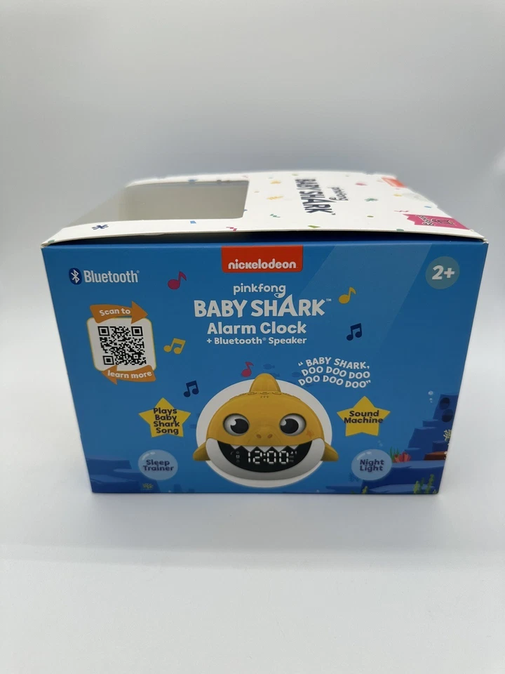 Nickelodeon Pinkfong Baby Shark Alarm Clock Sound Machine with Bluetooth Speaker - Image 4 of 4