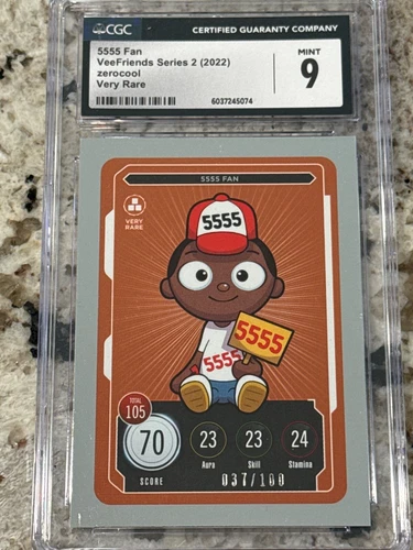 Veefriends - 5555 Fan - Very Rare /100 CGC 9 Compete and Collect