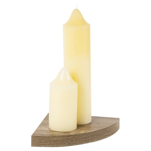 Étagère d'angle murale flottante en bois présentoir étagère MDF rangement livre - Photo 12/17