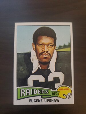 1975 TOPPS #190 GENE UPSHAW, OAKLAND RAIDERS! ALLTIME GREAT! HOF! EX/NM! 