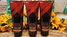 Bath & Body  Works CLASSIC FLANNEL Body Cream  Men's Collection  8 oz. Lot of 3