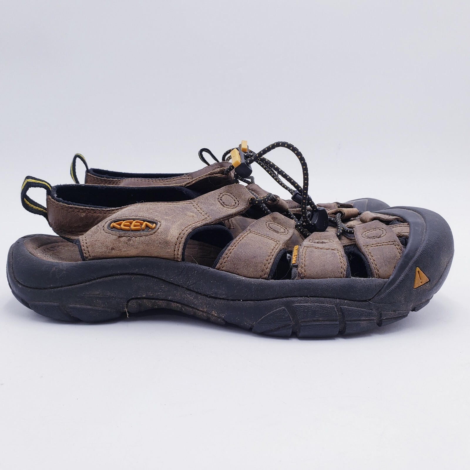 KEEN Sandali Uomo Newport Punta Chiusa Pelle Marrone Impermeabili Uomo 9