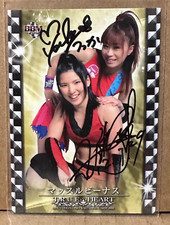 Tsukasa Fujimoto Hikaru Shida Signed In Person Autograph 2012 BBM True Heart 117