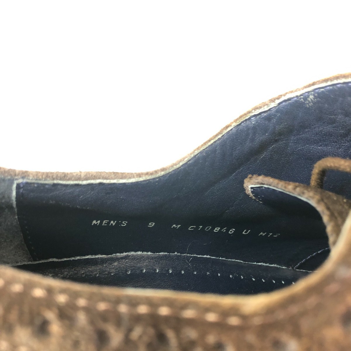 Cole Haan Shoes Men 9 M Brown Suede Wingtip Oxford Lace up 