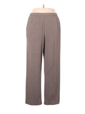 Briggs New York Women Brown Dress Pants 18 Plus