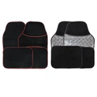 UNIVERSAL 4 PIECE FRONT AND REAR CAR VAN FLOOR MATS RUBBER BACKED CARPET S247
