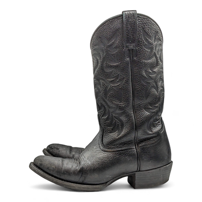 Men\'s Black Leather Ariat Heritage R Toe Western Cowboy Boots 34770 - 9EE Ariat Men main image 2