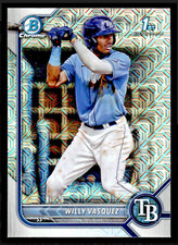 2022 Bowman Chrome Mega Box Willy Vasquez Prospects #BCP-195 - Tampa Bay Rays