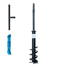 DRILLPARTNER Hand Auger Water well Earth Borer 4"-7" and 3 feet