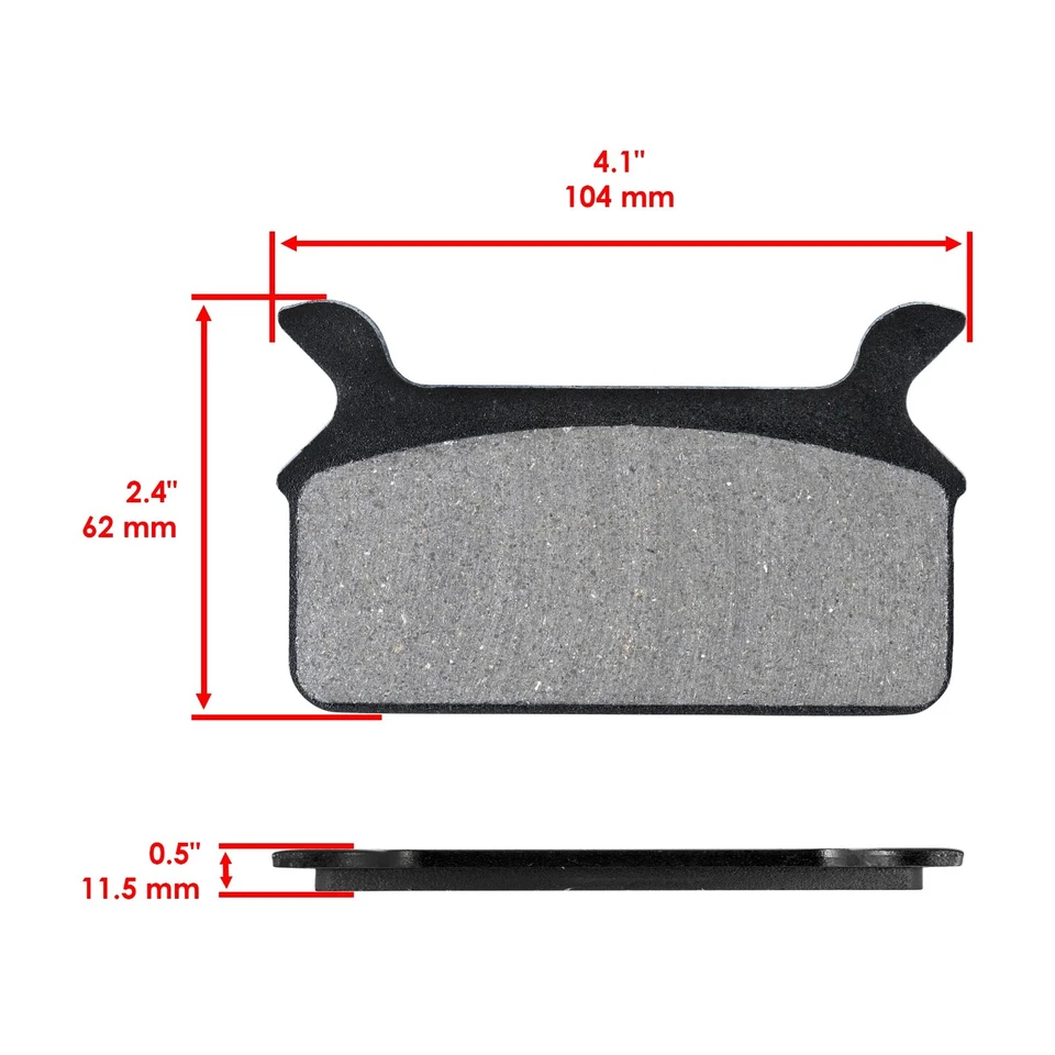 Front Rear Brake Pads for Harley Davidson Flhtc Electra Glide Classic 1984-1999 - Image 3 of 4