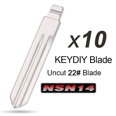 10PCs KEYDIY Universal Remotes Flip Blade 22#, NSN14 for Infiniti,Nissan,Subaru,