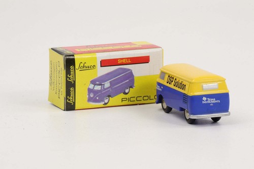 1:90 Schuco Piccolo VW T1 Autobús Bulli DSP Solución Amarillo-Azul - Imagen 2 de 3