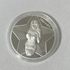 Sexy! 1 Oz .999 Fine Silver Round Coin " Sexy Lady & Her Skirt" FLASH