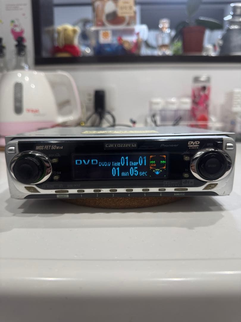Pioneer Carrozzeria DVH-P717 1DIN Car DVD CD Player Stereo Unit