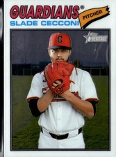 2026 Topps Heritage #87 Slade Cecconi Chrome