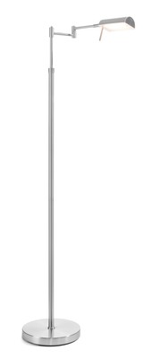 casa NOVA Stehleuchte TROY H 146 cm silber Stehlampe Leseleuchte