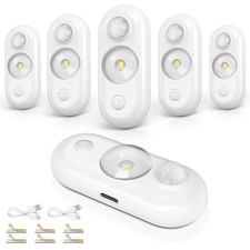 LED Motion Sensor Puck Lights, Rechargeable Magnetic LED Closet Light, Dimmab...