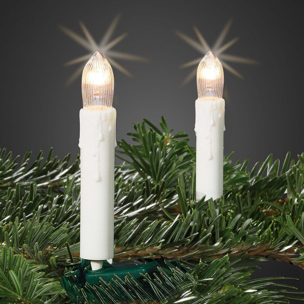 Lichterkette Kerzen Innen, 10 Lichter, LichtläNge 360Cm, Schaft Weiß, Stecker-image