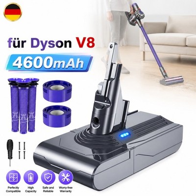 4600mAh Akku Für Dyson V8 Ersatzakku Animal Absolute Staubsauger mit 5 Filtern