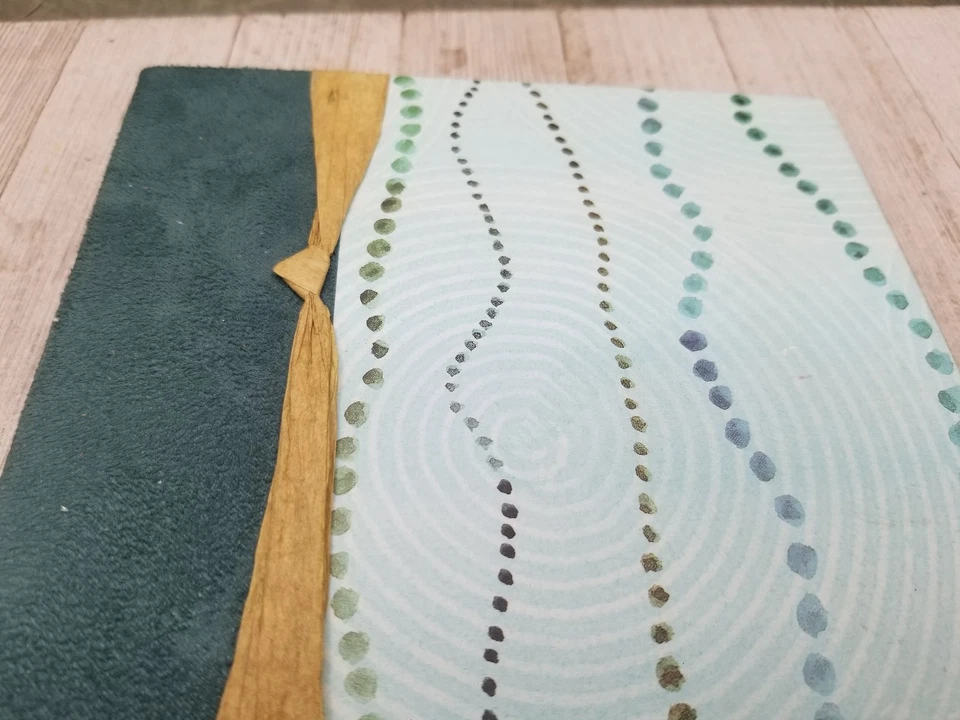 C.R. Gibson Gracey Knight Organics Photo Album Teal Felt Dotted Lines 40 Photos - Image 3 of 4