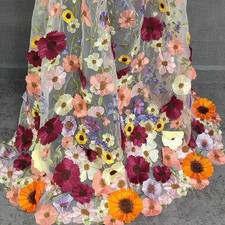 Beautiful Shoulder Veil Wedding Cloak 3D Flower Bridal Bolero Wedding