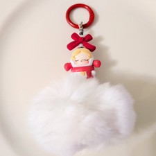 New Authentic Pop Mart Christmas Party Skullpanda Bean Phone Charm Handmade