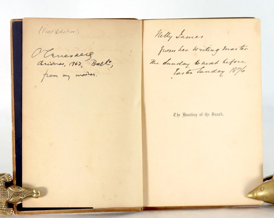 Lewis Carroll 1st Ed 1876 The Hunting Of The Snark An Agony In Eight Fits HC - Image 4 of 4