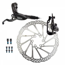 Origin8 Vise MTB Hydraulic Disc Brake Set - 180mm PostMount, Mineral Oil, Dual