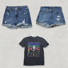 Old Navy Unisex 3 Piece Outfit Bundle Size S Shorts + T-Shirts