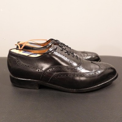 Allen Edmonds Oxfords Mens Size 10 D WingTip Black Leather Lace Up Dress Shoes Allen Edmonds Mens McAllister Black Leather Wingtip Dress  main image 2