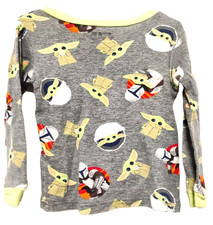 Star Wars Pajama Shirt 4 Gray boys long sleeve casual classic regular nightwear