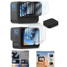 All-in-One 10PCS GoPro Hero 12/11/10/9 Screen Protector Kit with Lens Cover
