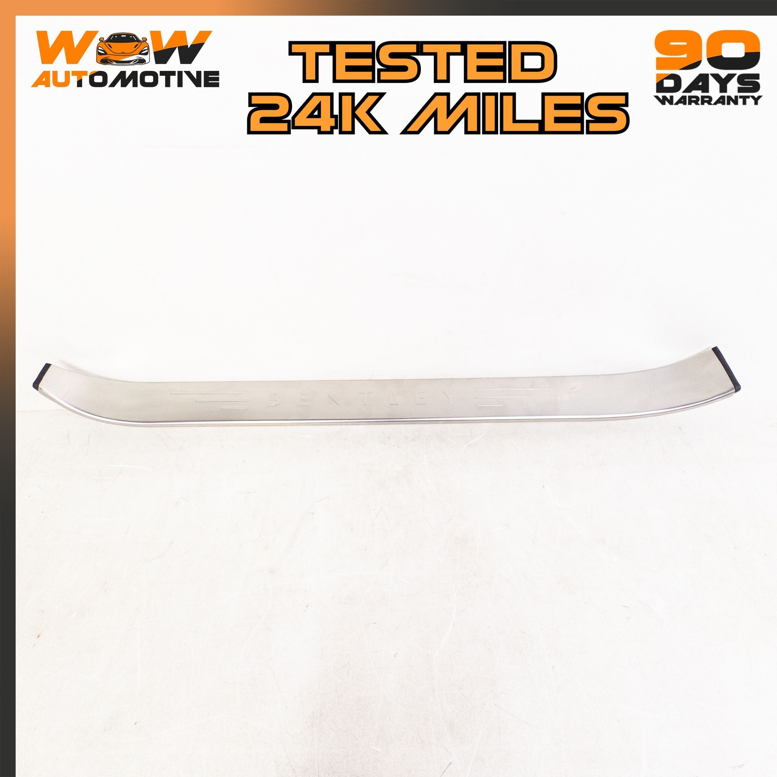 07-11 BENTLEY CONTINENTAL GTC LOWER LEFT OUTER DOOR SILL TRIM STRIP OEM