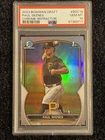 PAUL SKENES 1st 2023 Bowman Chrome Draft REFRACTOR PIRATES RC PSA 10 GEM MINT!