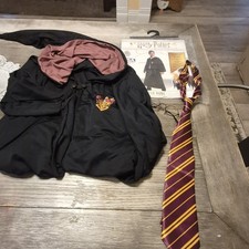 Rubies Harry Potter Adult Costume Robe One Size Standard Gryffindor Tie Glasses
