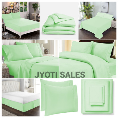 Select Bedding Set 800 Thread Count 100% Egyptian Cotton Sage Solid