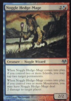 Noggle Hedge-Mage - Eventide: #108, Magic: The Gathering Lp C357