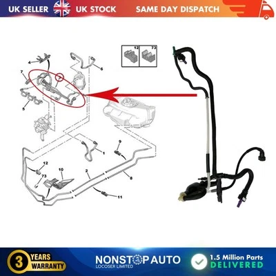 NONSTOP Tuyau de Carburant Avec Pompe D'Amorçage Pour Ford Fiesta MK5 Fusion 1.4 TDCI
