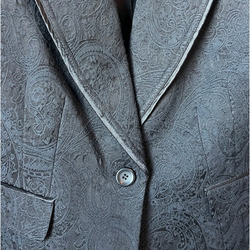 Vintage Damen XL Schwarz Gobelin Blazer Jacke Fee Grunge Steampunk Witchy Goth - Bild 2 von 10