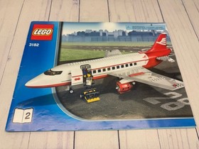 Lego # 3182 ~ Airport City Airplane Jet Terminal w/ Instruction Manuals Minifigs