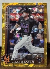 2025 Topps Update Series - Travis Jankowski #US74 Gold Diamante Foil /50