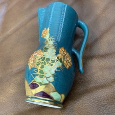 Crown Devon 434 Blue Green Jug 18cm