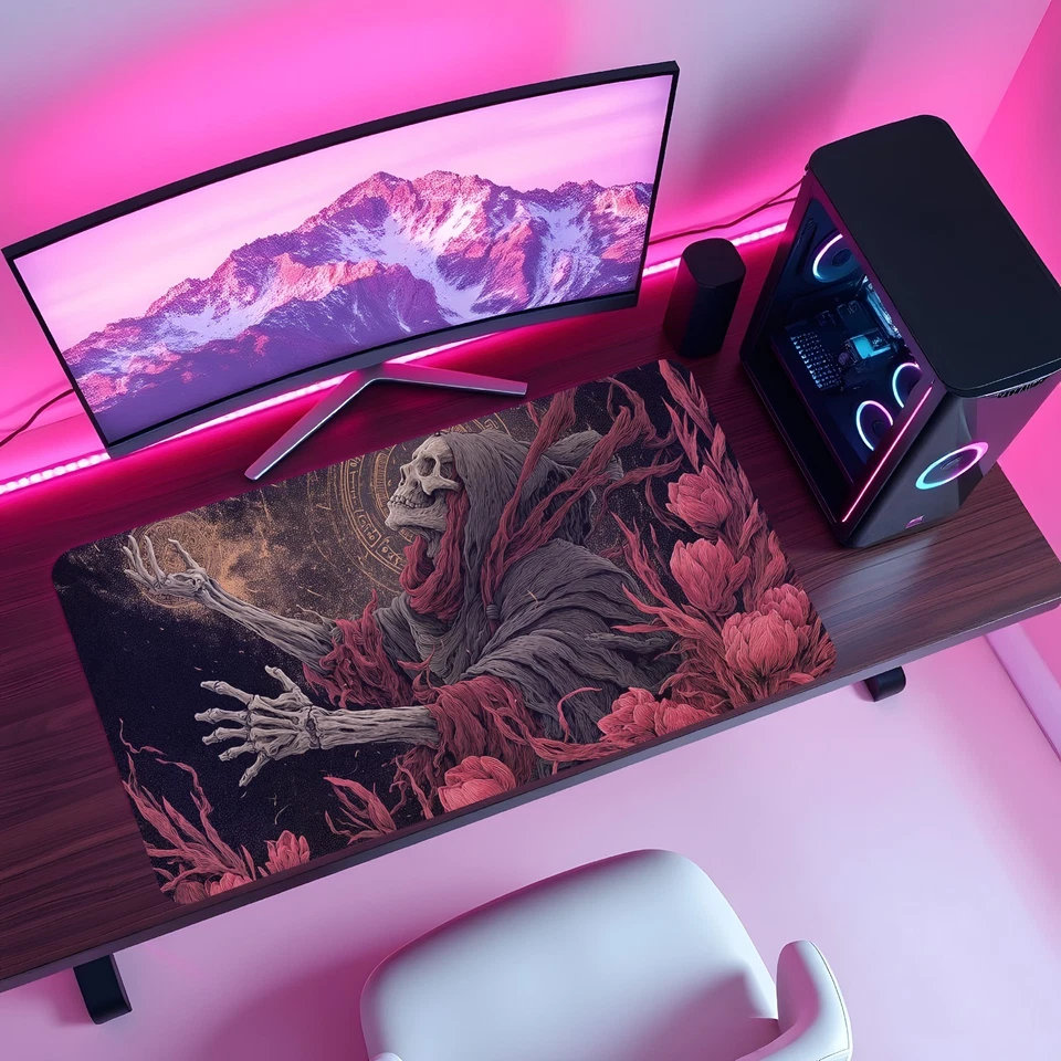 Alfombra de juego Undead Nigromancer Skeleton Zombie Dark Fantasy Horror Magic The Gathering Foto 4 de 4