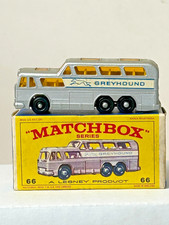 Matchbox No. 66 Greyhound Bus with New Model Original Box, Nice