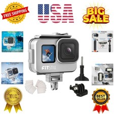 263FT/80M Underwater Waterproof Diving Housing for Go Pro Hero 13/12/11/10/9 ...
