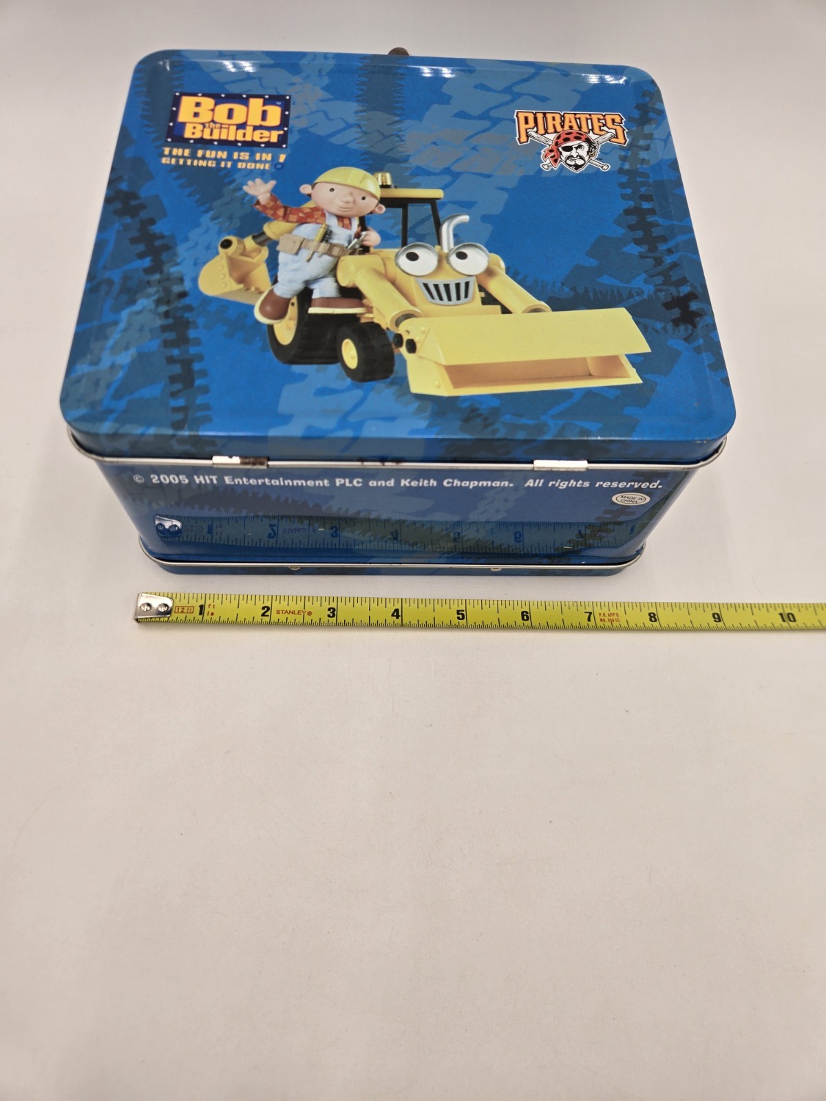 Pittsburgh Pirates Bob the Builder Metal Lunchbox Vintage Nick Jr. 2005