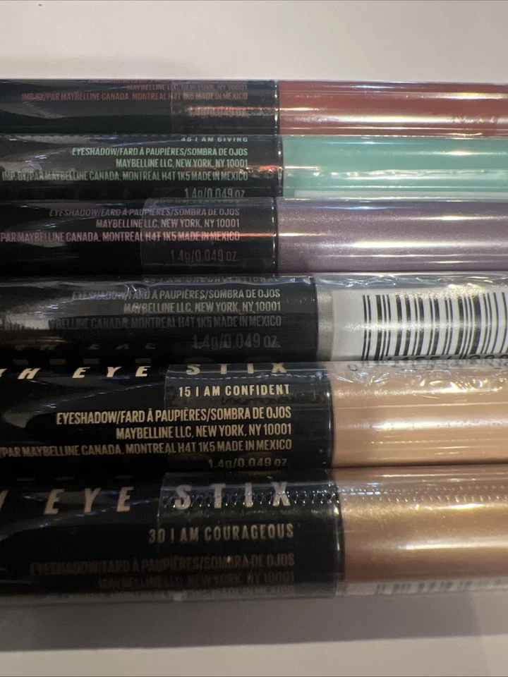 Lote de 6 ~Maybelline New York Multicolor Tattoo® Eye Stix Hasta 24 horas de uso ~ Nuevo Foto 4 de 4