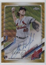 2021 Topps Chrome Rookie Gold Wave Refractor 2/50 Jake Woodford Auto 1b1g